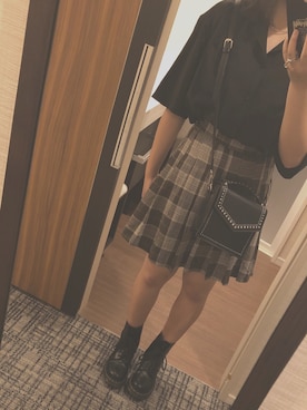「オルチャンファッション」｜「アイテム（アクセサリー）」を使った、지아さん（レディース・155cm）の夏コーディネート