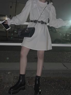 「stradivarius（ストラディバリウス）のアイテム（ワンピース/ドレス）」を使った、지아さん（レディース・155cm）の秋コーディネート