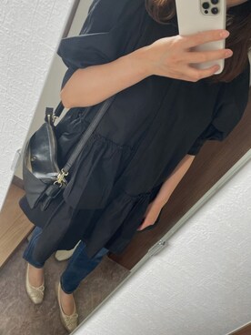 「Chico（チコ）のアイテム（チュニック）」を使った、tさん（レディース・155cm）の夏コーディネート