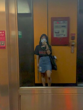 「GCDS（ジーシーディーエス）のアイテム」を使った、rongyyuさん（レディース・150cm）の冬コーディネート