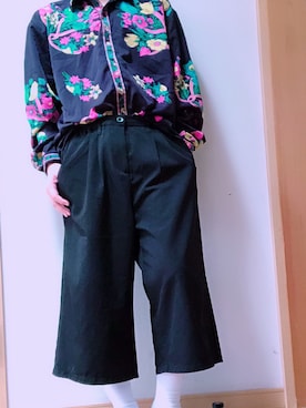 「ガウチョパンツ」｜ヨシツネさん（メンズ・163cm・10代）の秋コーディネート