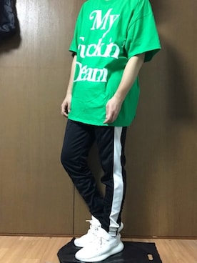 「M（エム）のアイテム」を使った、トムさん（メンズ・175cm）の春コーディネート