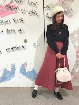 「フラワー」｜たなみさん（レディース・150cm）の秋コーディネート