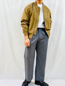 「Sig FREAK'S STORE（シグフリークスストア）のアイテム（ブルゾン）」を使った、trkish@目指すはanywear さん（メンズ・176cm）の春コーディネート