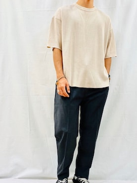 「Sig FREAK'S STORE（シグフリークスストア）のアイテム（トップス）」を使った、trkish@目指すはanywear さん（メンズ・176cm）の夏コーディネート
