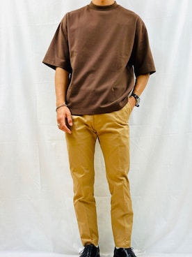 「Sig FREAK'S STORE（シグフリークスストア）のアイテム（トップス）」を使った、trkish@目指すはanywear さん（メンズ・176cm）の夏コーディネート