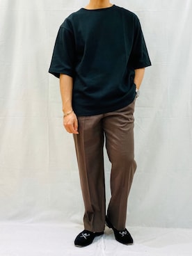 「Sig FREAK'S STORE（シグフリークスストア）のアイテム（トップス）」を使った、trkish@目指すはanywear さん（メンズ・176cm）の夏コーディネート