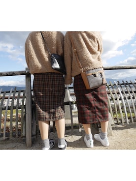 「双子コーデ」｜「アイテム（その他アウター）」を使った、まみさん（レディース・158cm）の夏コーディネート