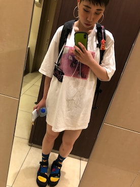 「DISCOVERED（ディスカバード）のアイテム」を使った、なつさん（レディース・164cm）の夏コーディネート
