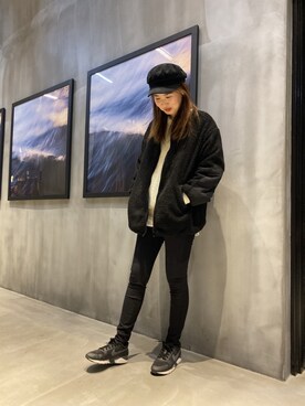 「COLONY 2139（コロニートゥーワンスリーナイン）のアイテム（ブルゾン）」を使った、やまさんさん（レディース・168cm）の冬コーディネート