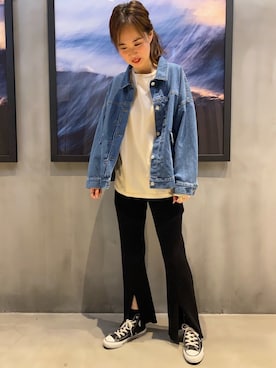 「COLONY 2139（コロニートゥーワンスリーナイン）のアイテム（ブルゾン）」を使った、やまさんさん（レディース・168cm）の春コーディネート