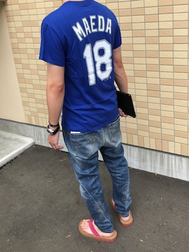 「ビーサン」｜「アイテム（腕時計）」を使った、スニ介さん（メンズ・165cm）の夏コーディネート