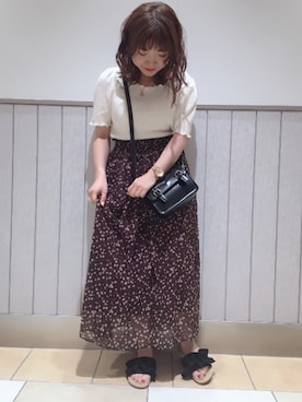 「アイテム（ボディバッグ/ウエストポーチ）」を使った、aiminnさん（レディース・146cm・20代）の春コーディネート