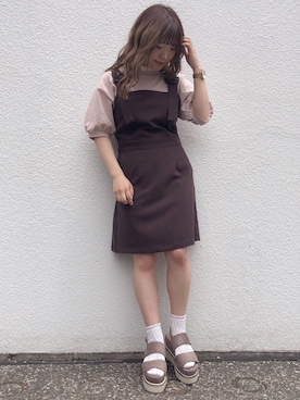 「アイテム（ワンピース/ドレス）」を使った、aiminnさん（レディース・145cm）の夏コーディネート