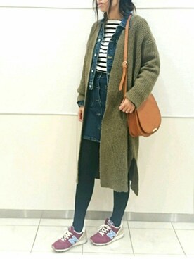 「スプリングSENSEOFPLACE」｜「アイテム（その他アウター）」を使った、shi-さん（レディース・158cm）の春コーディネート