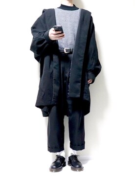 「アイテム（ステンカラーコート）」を使った、tatsuさん（メンズ・175cm・20代）の冬コーディネート