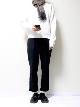 「アーバンリサーチ」｜「アイテム（レッグウェア）」を使った、tatsuさん（メンズ・175cm）の冬コーディネート