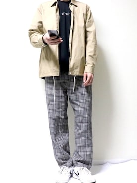 「VICTIM（ヴィクティム）のアイテム（ブルゾン）」を使った、tatsuさん（メンズ・175cm）の春コーディネート