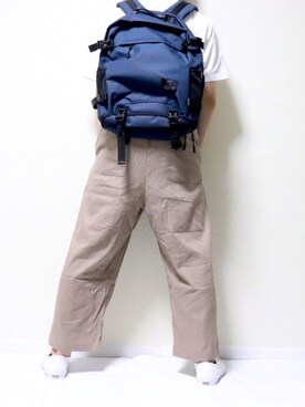 「GRADE（グレイド）のアイテム（バッグ）」を使った、tatsuさん（メンズ・175cm）の春コーディネート