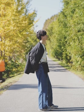 「kutir」｜「アイテム（ブルゾン）」を使った、tatsuさん（メンズ・175cm）の冬コーディネート