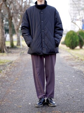 「kutir」｜「アイテム（ブルゾン）」を使った、tatsuさん（メンズ・175cm）の冬コーディネート