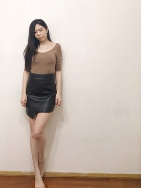 「Kodz（-）のアイテム」を使った、Amandaさん（レディース・161cm）の秋コーディネート