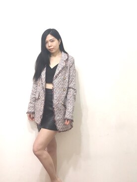 「Kodz（-）のアイテム」を使った、Amandaさん（レディース・161cm）の春コーディネート