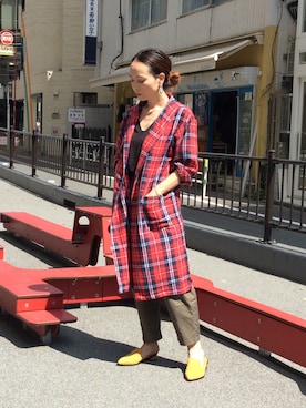 「slickmist（スリックミスト）のアイテム」を使った、perky room スタッフさん（レディース・158cm）の秋コーディネート