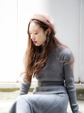 「perkyroom」｜「アイテム（その他）」を使った、perky room スタッフさん（レディース・158cm）の秋コーディネート