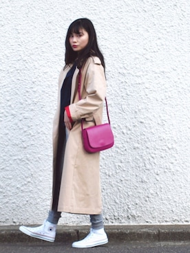 「slickmist（スリックミスト）のアイテム」を使った、perky room スタッフさん（レディース・162cm）の冬コーディネート