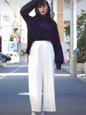 「slickmist（スリックミスト）のアイテム」を使った、perky room スタッフさん（レディース・162cm）の冬コーディネート