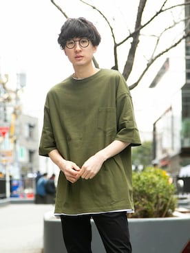 「perkyroom」｜perky room スタッフさん（メンズ・176cm）の夏コーディネート