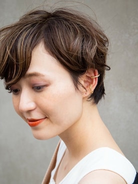 「アイテム（イヤリング（片耳用））」を使った、perky room スタッフさん（レディース・158cm）の夏コーディネート