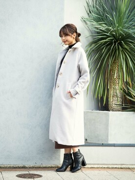 「BROTHERHOOD（ブラザーフッド）のアイテム」を使った、perky room スタッフさん（レディース・163cm）の冬コーディネート