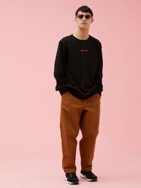 「Not So Ape（ノットソーエイプ）のアイテム」を使った、perky room スタッフさん（メンズ・181cm）の春コーディネート