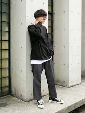 「brotherhood」｜perky room スタッフさん（メンズ・176cm）の春コーディネート