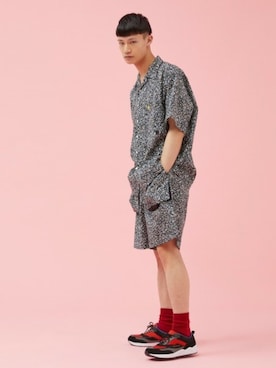 「Not So Ape（ノットソーエイプ）のアイテム」を使った、perky room スタッフさん（メンズ・181cm）の春コーディネート