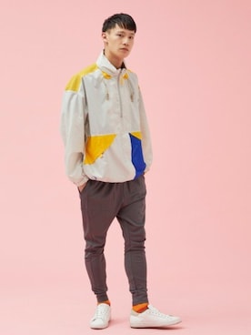 「Not So Ape（ノットソーエイプ）のアイテム」を使った、perky room スタッフさん（メンズ・181cm）の春コーディネート