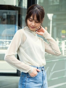 「brotherhood」｜perky room スタッフさん（レディース・163cm）の春コーディネート