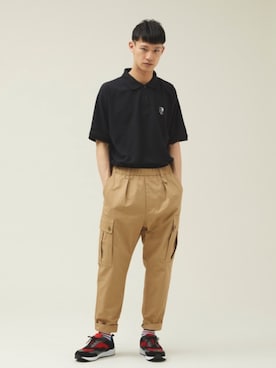 「Not So Ape（ノットソーエイプ）のアイテム」を使った、perky room スタッフさん（メンズ・181cm）の夏コーディネート