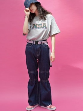 「Not So Ape（ノットソーエイプ）のアイテム」を使った、perky room スタッフさん（レディース・165cm）の秋コーディネート