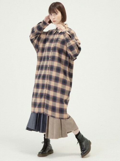 Perky Roomperky Room スタッフさんのシャツワンピースを使ったコーディネート Zozotown