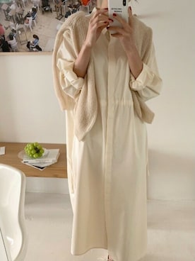 「MINS MINIS（ミンスミニス）のアイテム」を使った、perky room スタッフさん（レディース・166cm）の春コーディネート