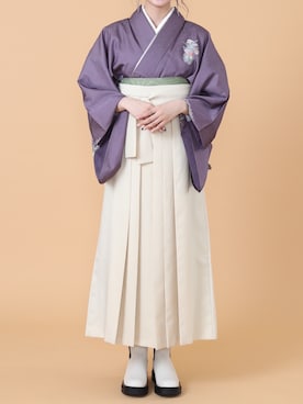 「UNE MANSION（ユヌマンション）のアイテム（ブーツ）」を使った、千尋さん（レディース・161cm）の春コーディネート