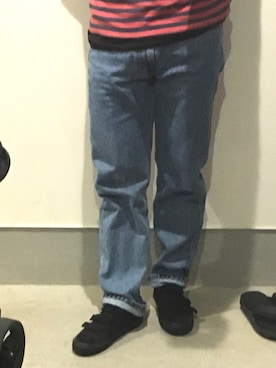 「505」｜「アイテム（スニーカー）」を使った、ボルさん（メンズ・172cm）の冬コーディネート