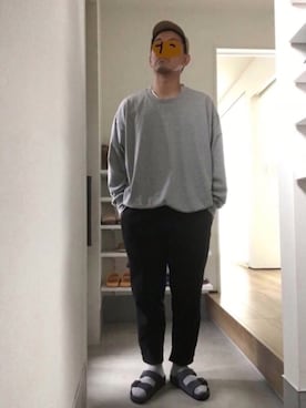 「アイテム（スラックス）」を使った、ボルさん（メンズ・172cm・30代）の夏コーディネート