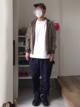「アイテム（ブルゾン）」を使った、ボルさん（メンズ・172cm・40代）の春コーディネート
