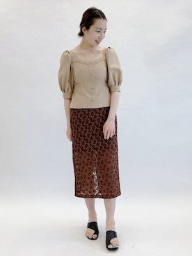 「U by SPICK&SPAN（ユーバイスピックアンドスパン）のアイテム」を使った、Kateさん（レディース・163cm）の春コーディネート