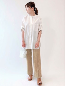 「U by SPICK&SPAN（ユーバイスピックアンドスパン）のアイテム」を使った、Kateさん（レディース・163cm）の夏コーディネート