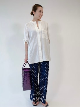 「U by SPICK&SPAN（ユーバイスピックアンドスパン）のアイテム」を使った、Kateさん（レディース・163cm）の夏コーディネート